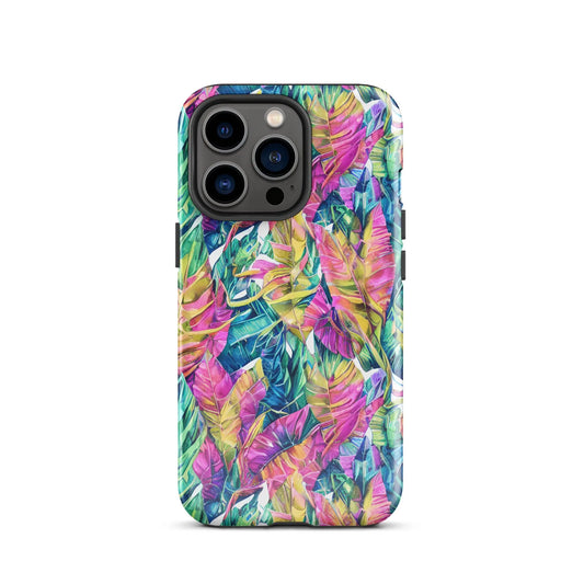 Hawaiian Tropical Leaves Tough MagSafe iPhone® Case - The Global Wanderer