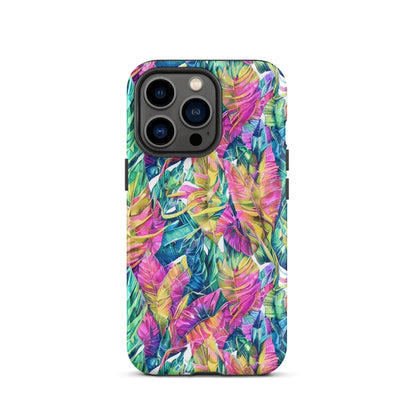 Hawaiian Tropical Leaves Tough MagSafe iPhone® Case - The Global Wanderer