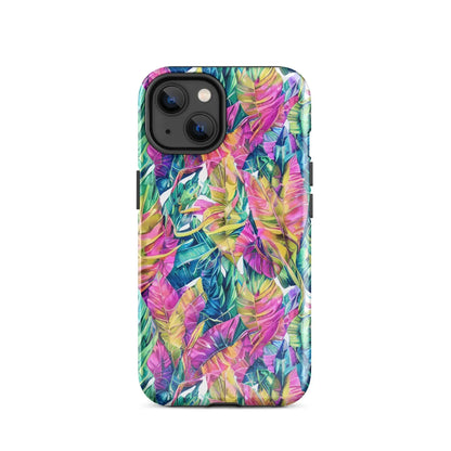 Hawaiian Tropical Leaves Tough MagSafe iPhone® Case - The Global Wanderer