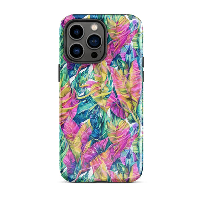 Hawaiian Tropical Leaves Tough MagSafe iPhone® Case - The Global Wanderer