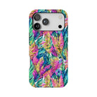 Hawaiian Tropical Leaves Tough MagSafe iPhone Case - The Global Wanderer