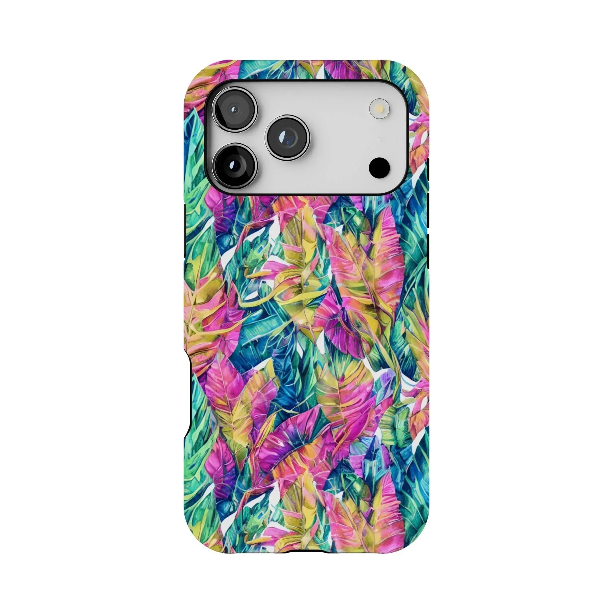 Hawaiian Tropical Leaves Tough MagSafe iPhone Case - The Global Wanderer
