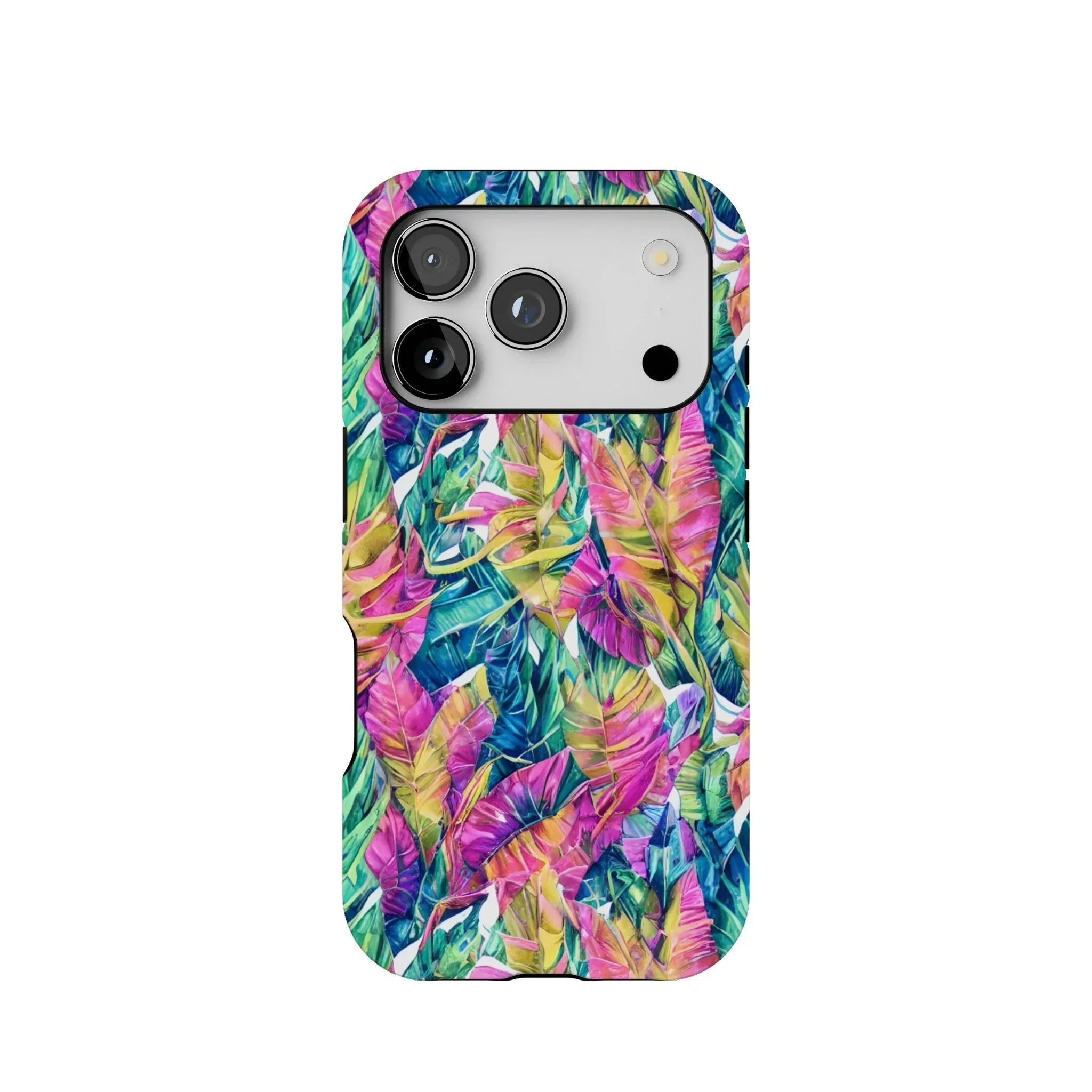 Hawaiian Tropical Leaves Tough MagSafe iPhone Case - The Global Wanderer