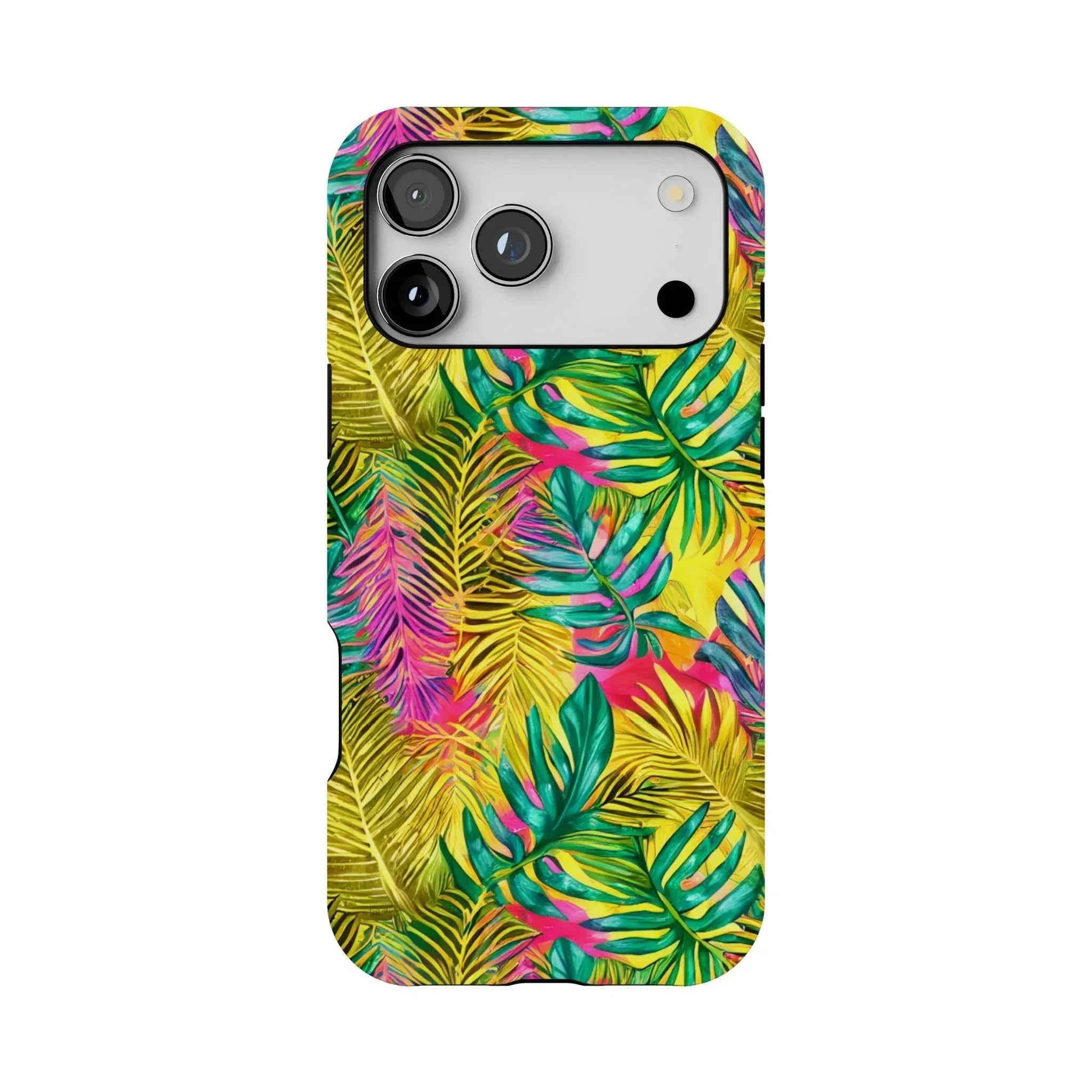 Hawaiian Tropical Leaves Tough MagSafe iPhone Case - The Global Wanderer