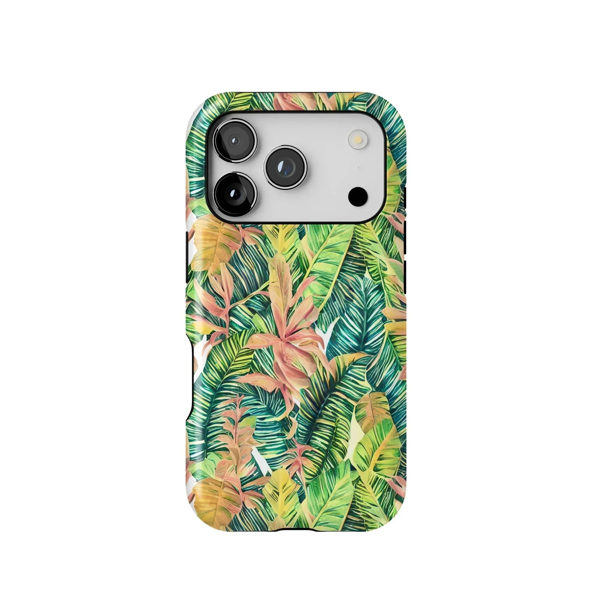 Hawaiian Tropical Leaves Tough MagSafe iPhone Case - The Global Wanderer