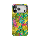 Hawaiian Tropical Leaves Tough MagSafe iPhone Case - The Global Wanderer