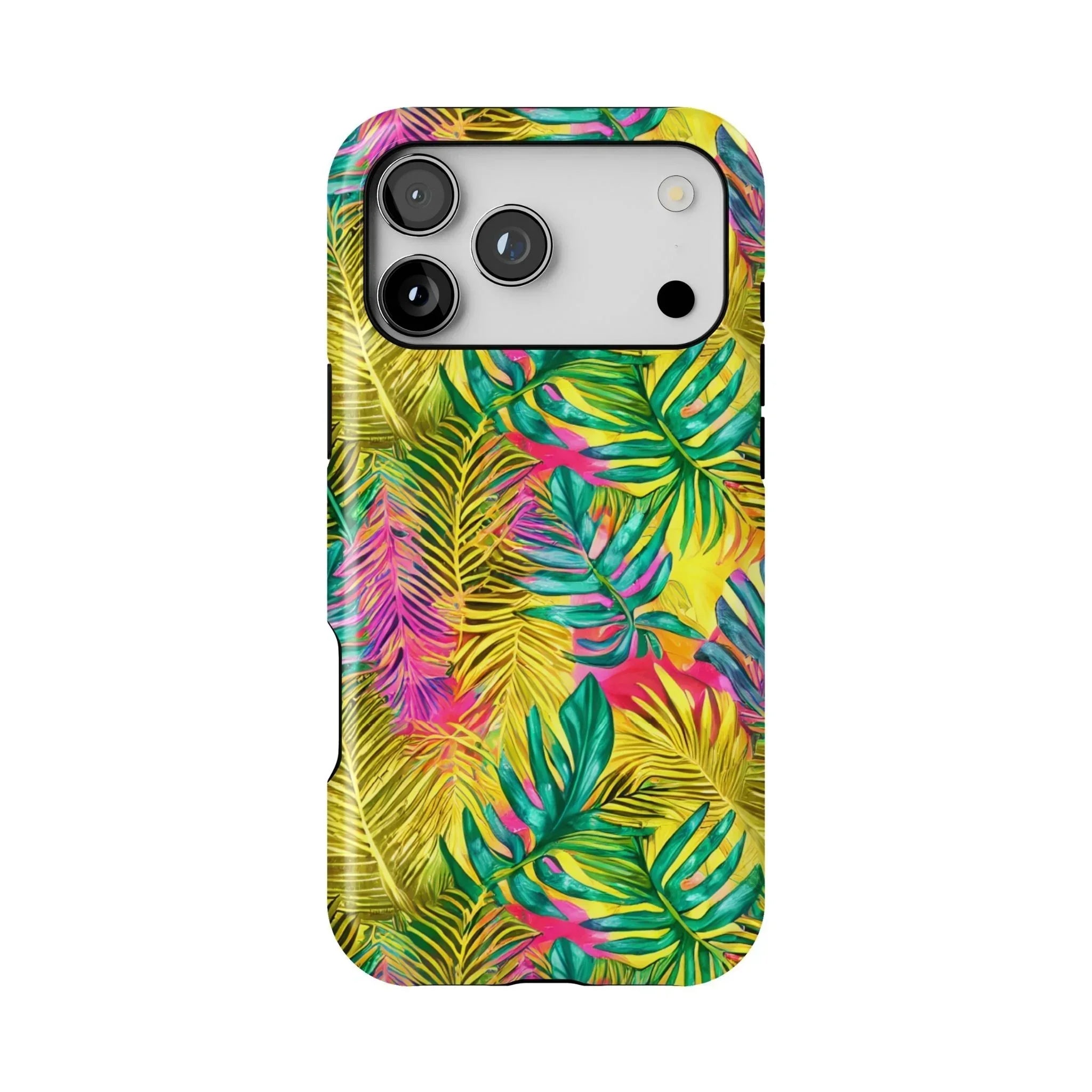 Hawaiian Tropical Leaves Tough MagSafe iPhone Case - The Global Wanderer