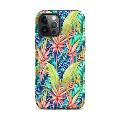 Hawaiian Tropical Leaves Tough MagSafe iPhone® Case - The Global Wanderer