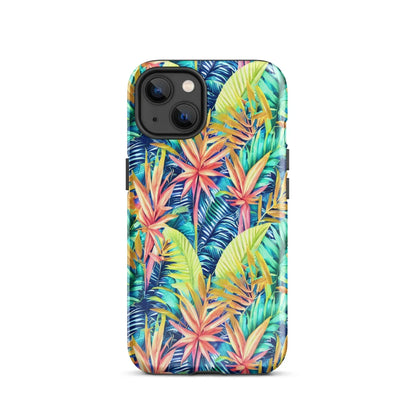 Hawaiian Tropical Leaves Tough MagSafe iPhone® Case - The Global Wanderer