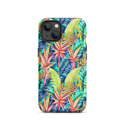 Hawaiian Tropical Leaves Tough MagSafe iPhone® Case - The Global Wanderer