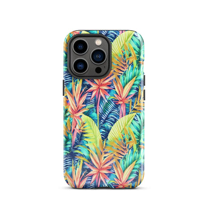 Hawaiian Tropical Leaves Tough MagSafe iPhone® Case - The Global Wanderer