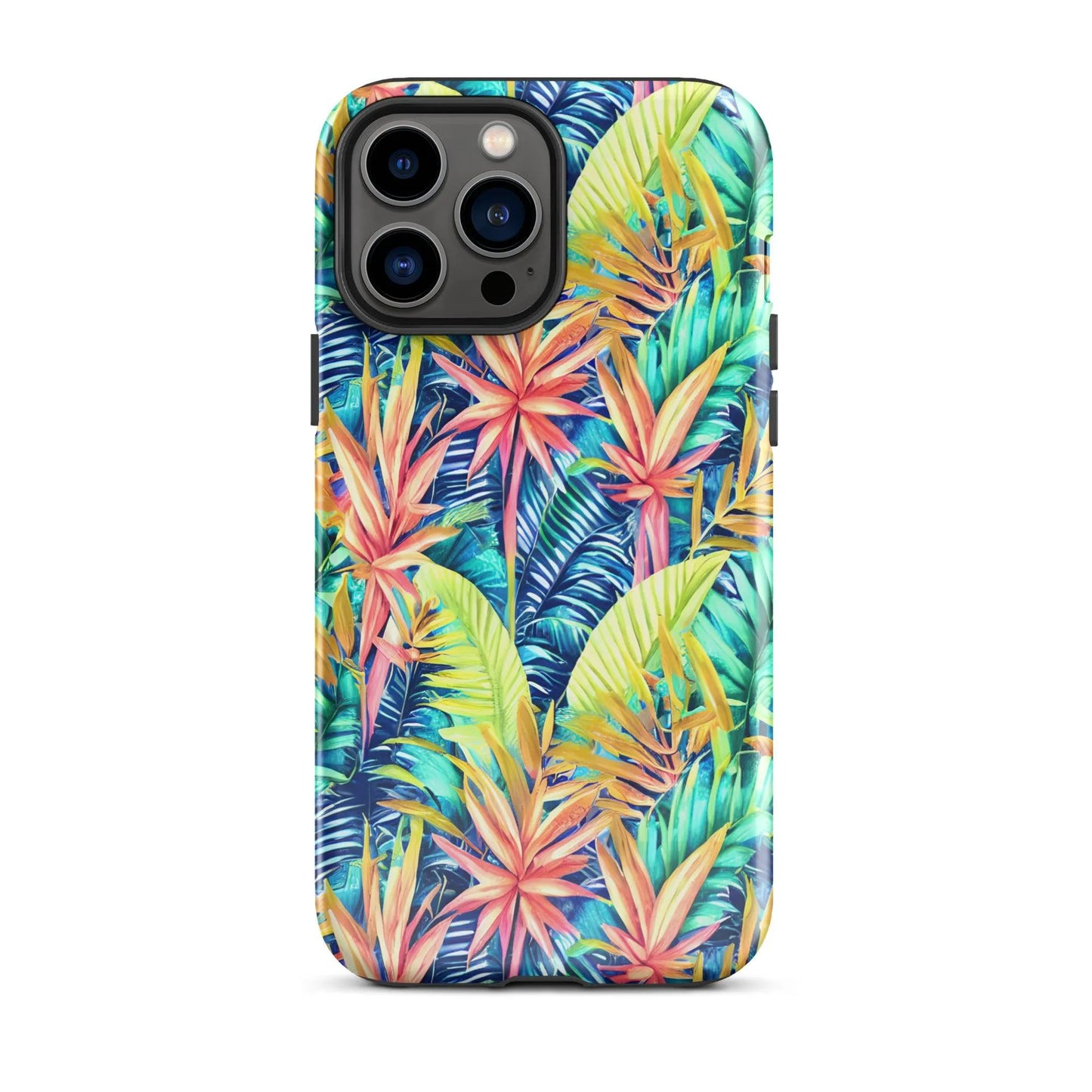 Hawaiian Tropical Leaves Tough MagSafe iPhone® Case - The Global Wanderer