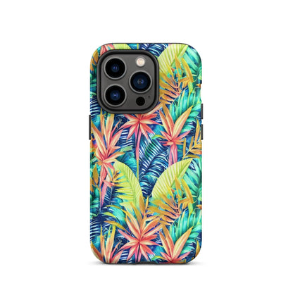 Hawaiian Tropical Leaves Tough MagSafe iPhone® Case - The Global Wanderer