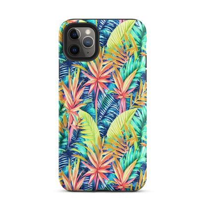 Hawaiian Tropical Leaves Tough MagSafe iPhone® Case - The Global Wanderer