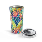 Hawaiian Tropical Leaves Tumbler - The Global Wanderer