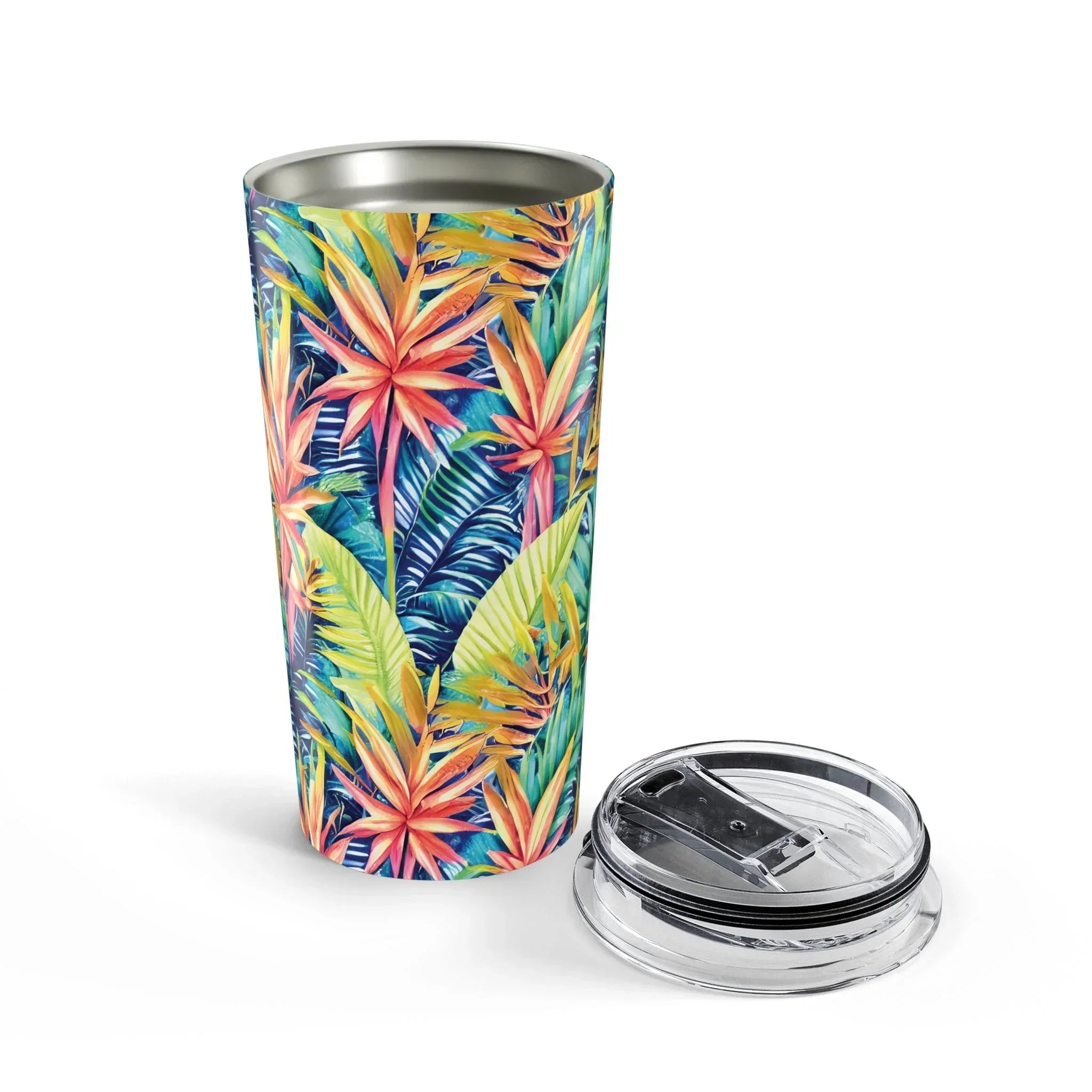 Hawaiian Tropical Leaves Tumbler - The Global Wanderer