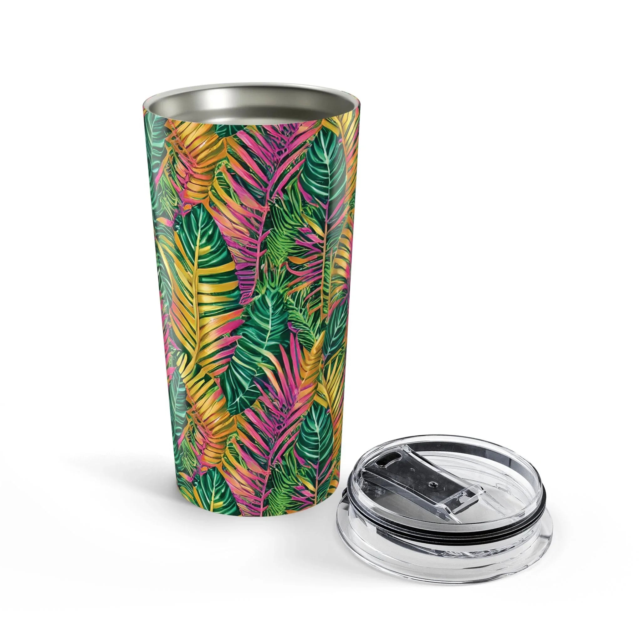 Hawaiian Tropical Leaves Tumbler - The Global Wanderer
