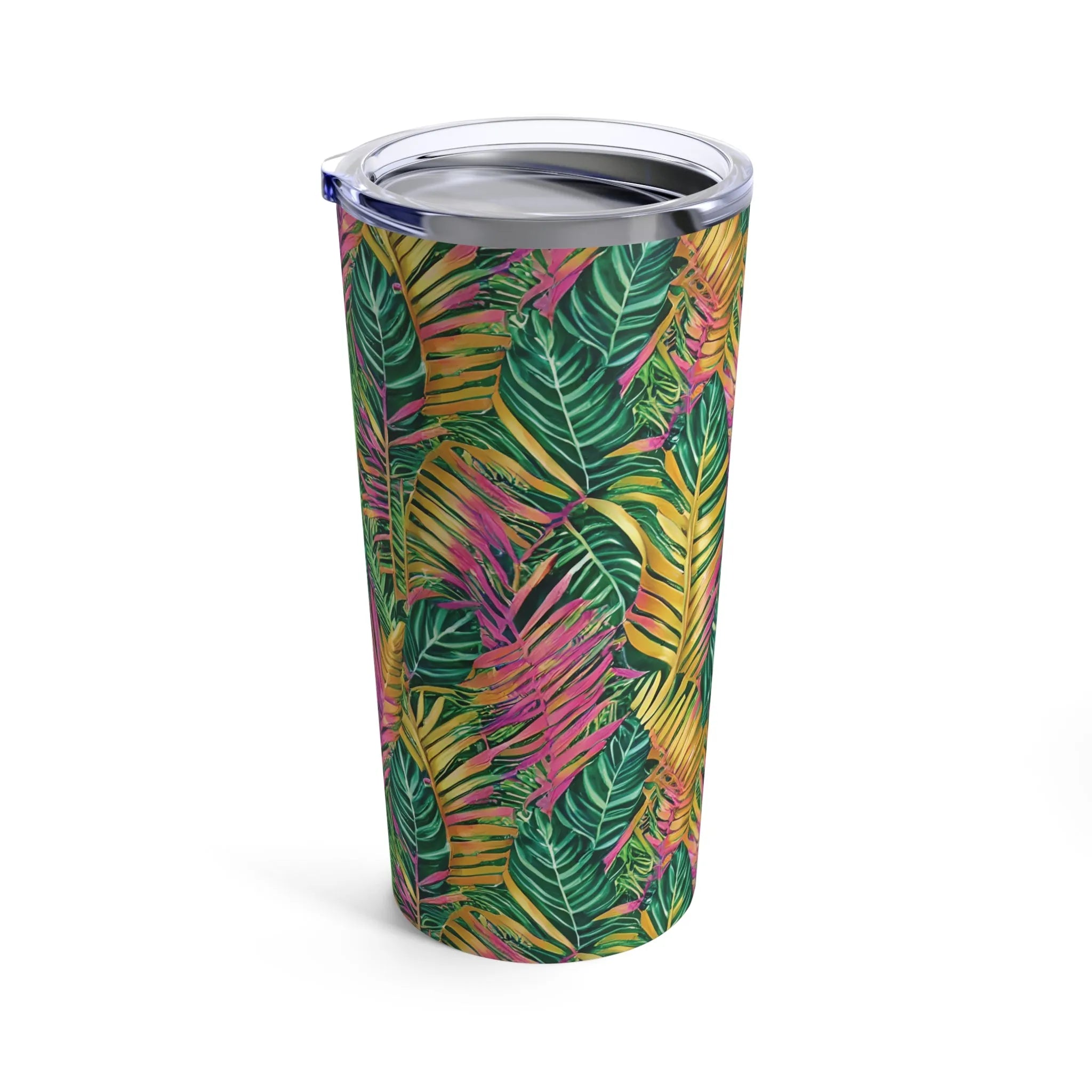 Hawaiian Tropical Leaves Tumbler - The Global Wanderer