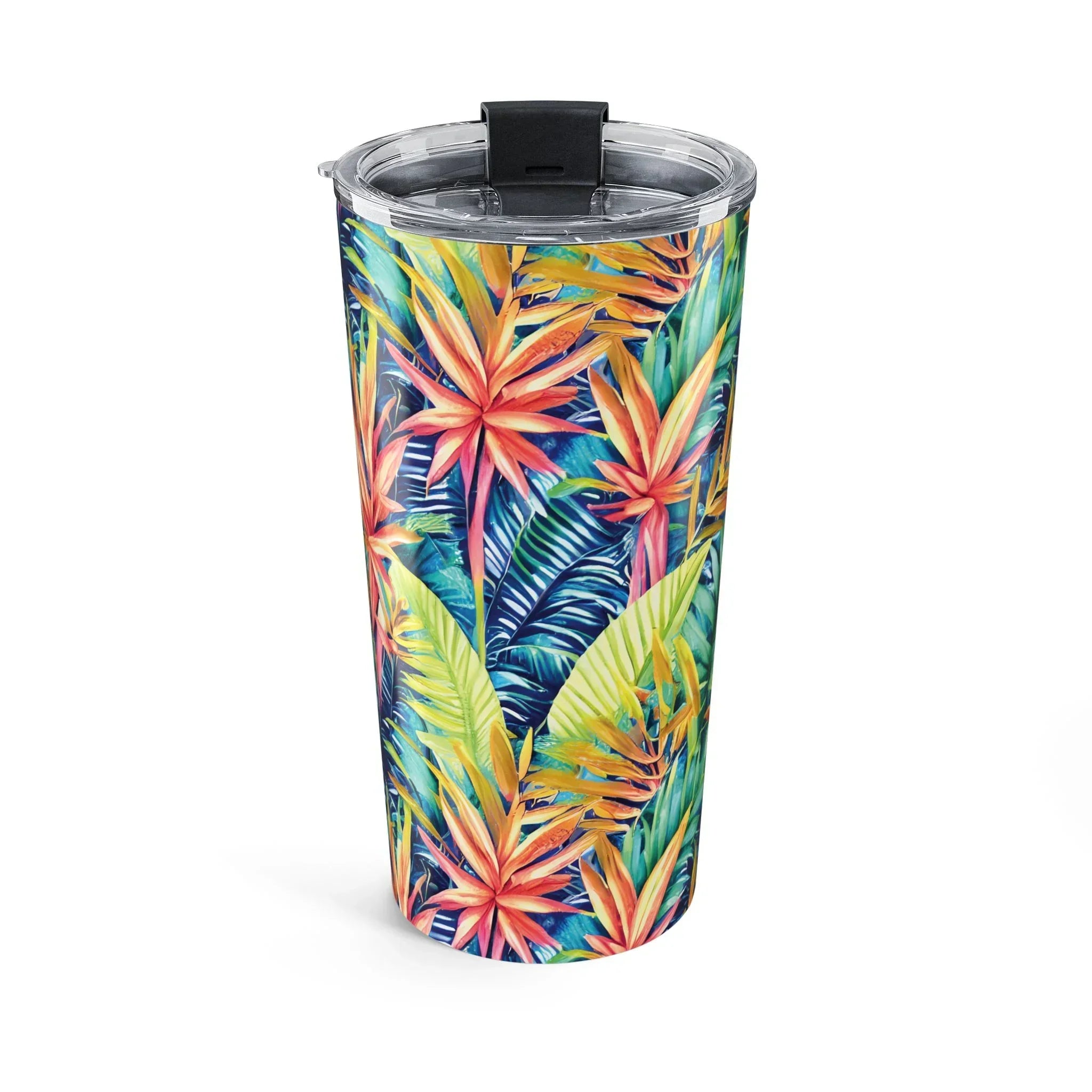 Hawaiian Tropical Leaves Tumbler - The Global Wanderer