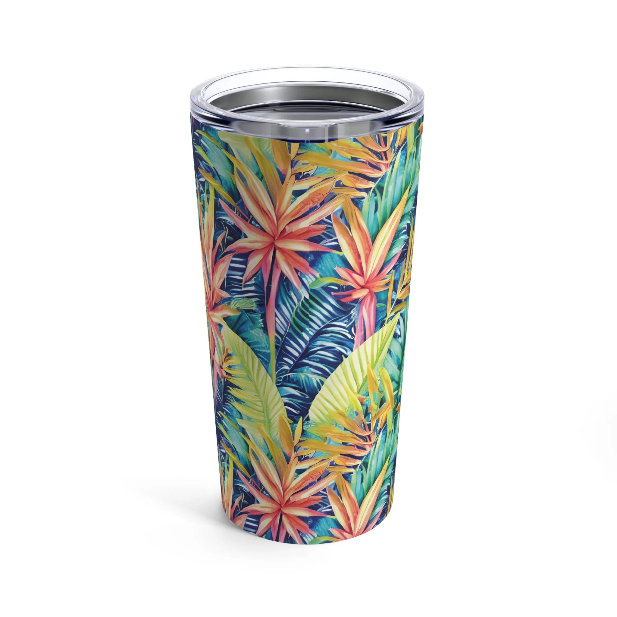 Hawaiian Tropical Leaves Tumbler - The Global Wanderer