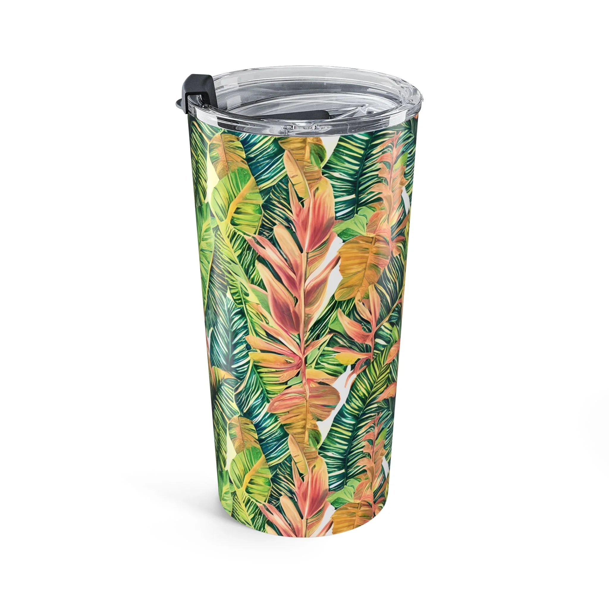 Hawaiian Tropical Leaves Tumbler - The Global Wanderer