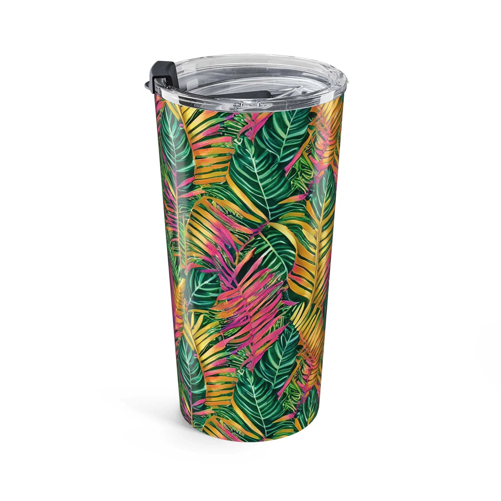 Hawaiian Tropical Leaves Tumbler - The Global Wanderer