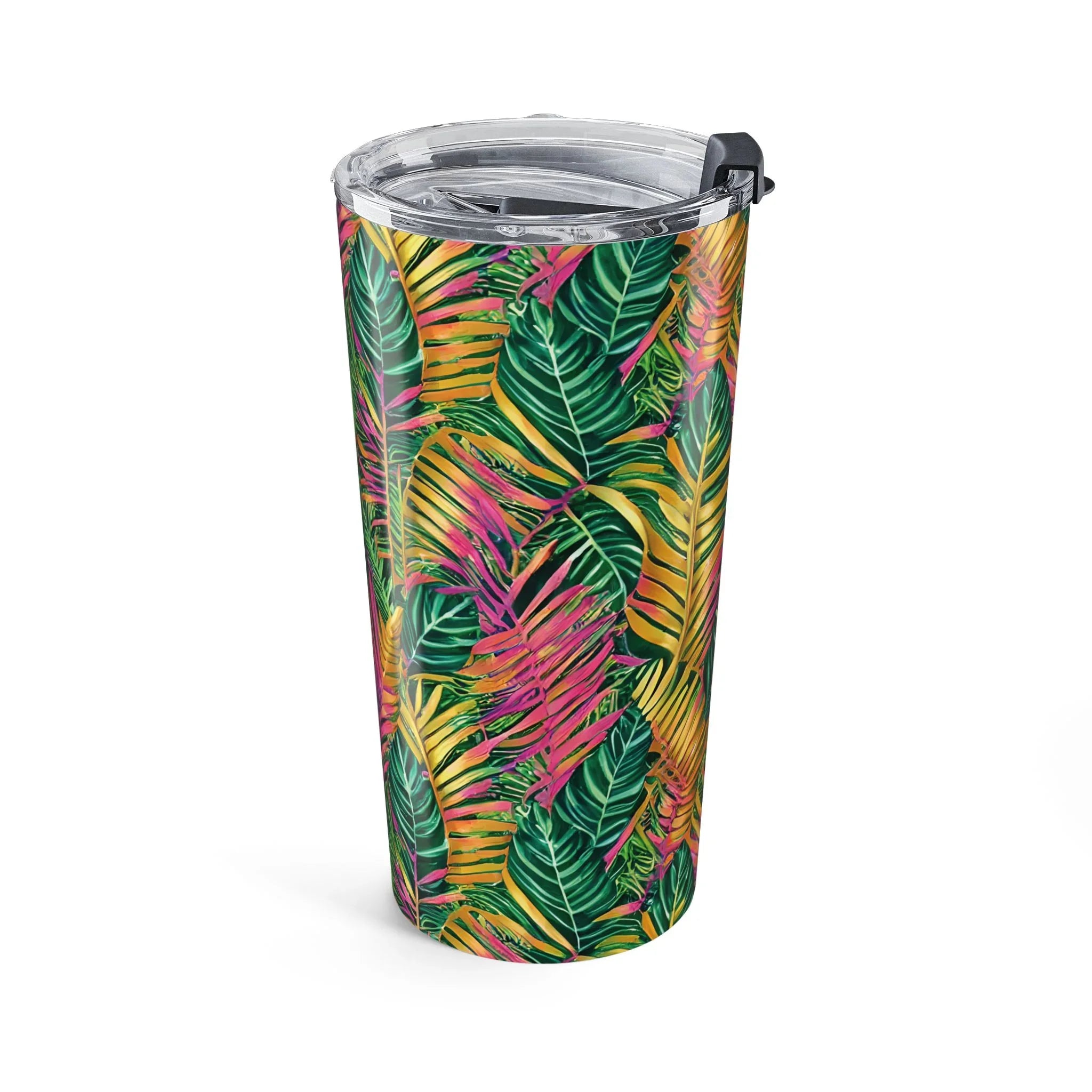 Hawaiian Tropical Leaves Tumbler - The Global Wanderer
