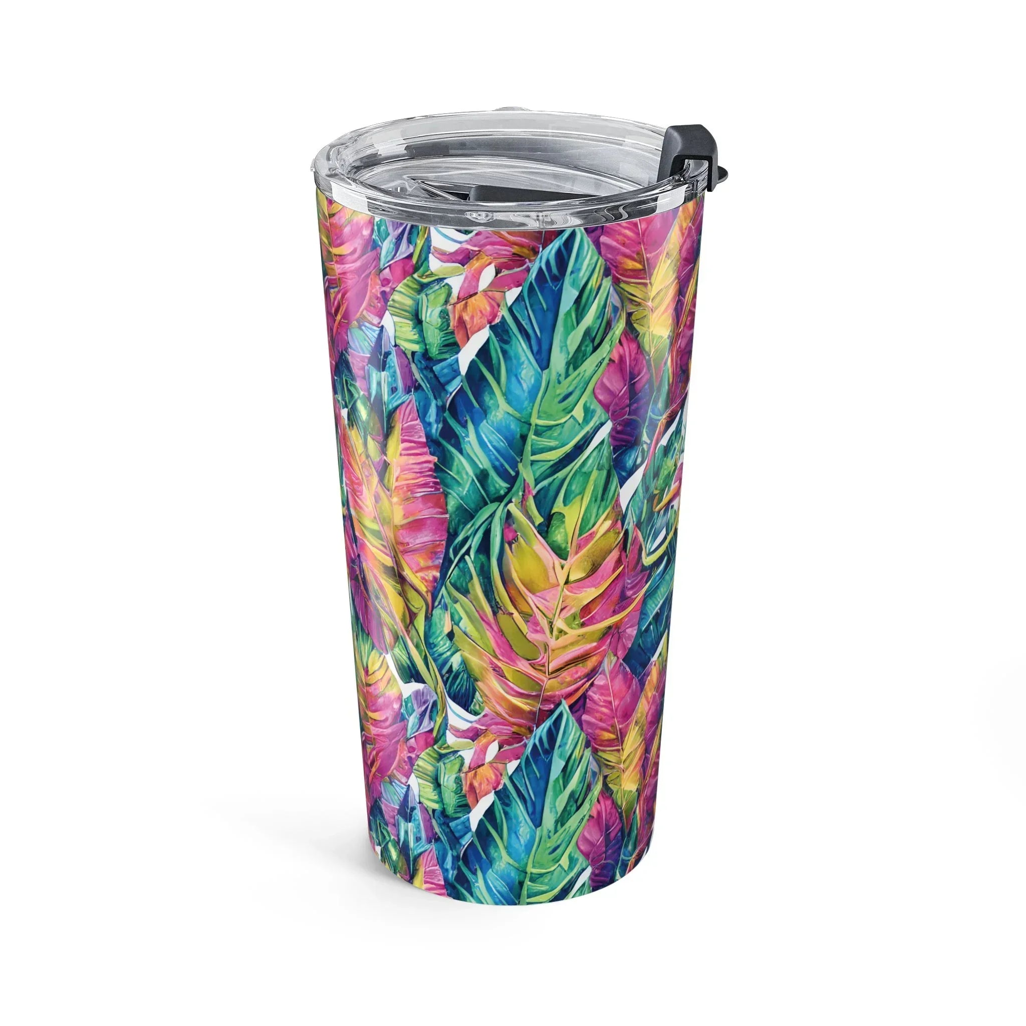 Hawaiian Tropical Leaves Tumbler - The Global Wanderer