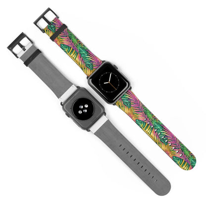 Hawaiian Tropical Leaves Watch Band - The Global Wanderer