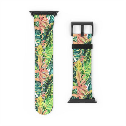 Hawaiian Tropical Leaves Watch Band - The Global Wanderer