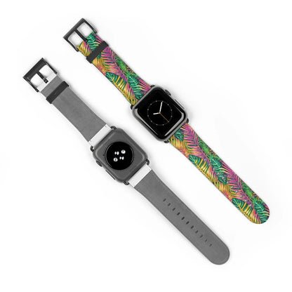 Hawaiian Tropical Leaves Watch Band - The Global Wanderer