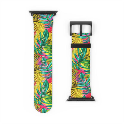 Hawaiian Tropical Leaves Watch Band - The Global Wanderer