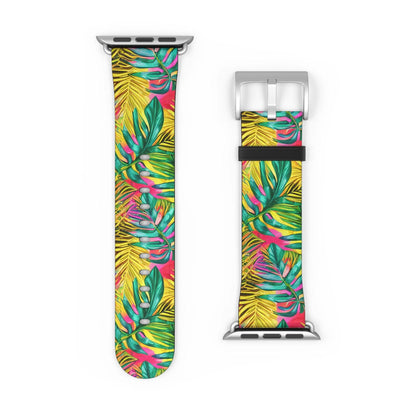 Hawaiian Tropical Leaves Watch Band - The Global Wanderer