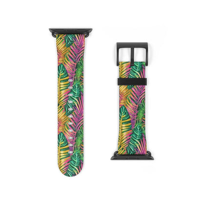 Hawaiian Tropical Leaves Watch Band - The Global Wanderer