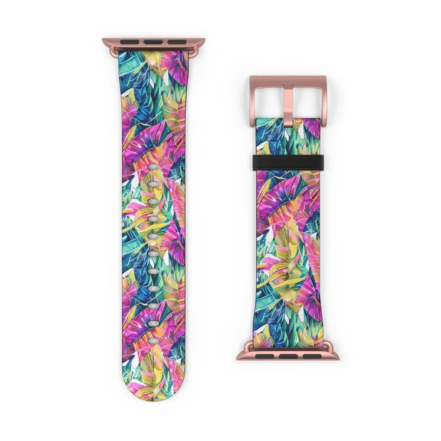 Hawaiian Tropical Leaves Watch Band - The Global Wanderer