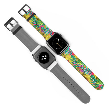 Hawaiian Tropical Leaves Watch Band - The Global Wanderer