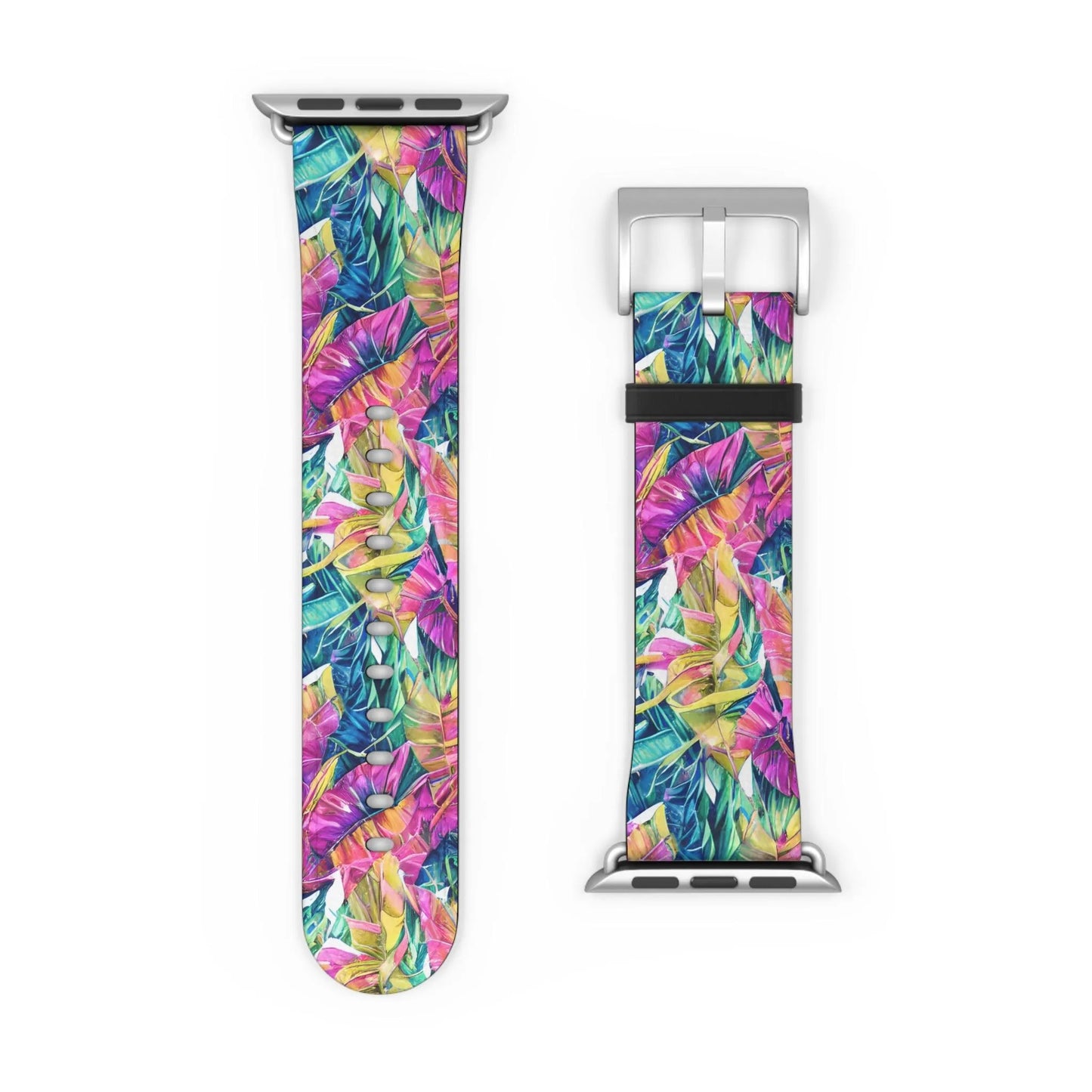 Hawaiian Tropical Leaves Watch Band - The Global Wanderer