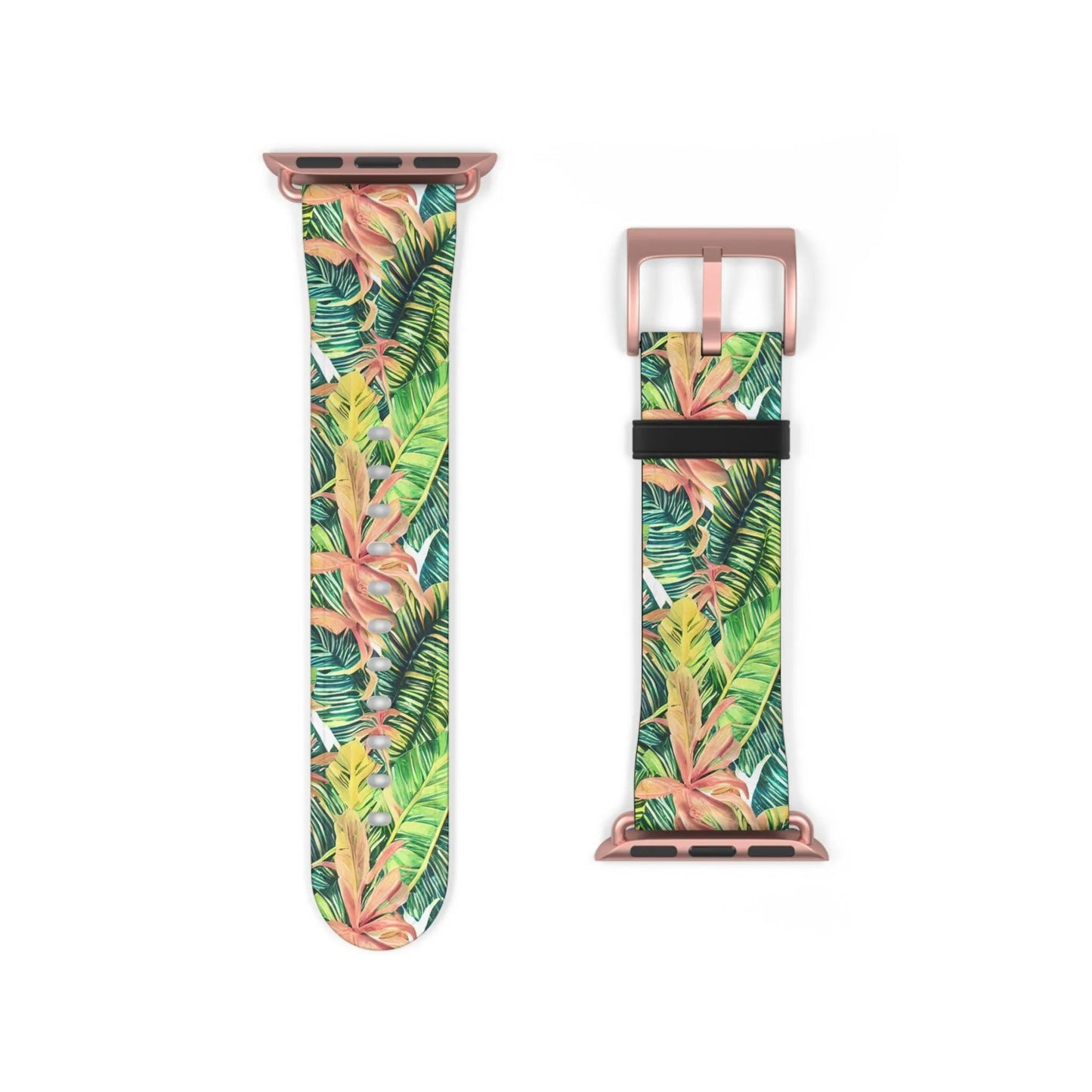 Hawaiian Tropical Leaves Watch Band - The Global Wanderer