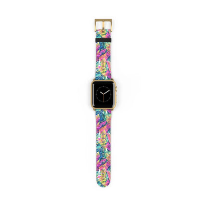 Hawaiian Tropical Leaves Watch Band - The Global Wanderer