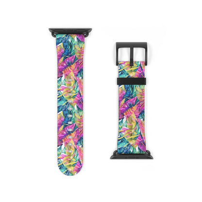 Hawaiian Tropical Leaves Watch Band - The Global Wanderer