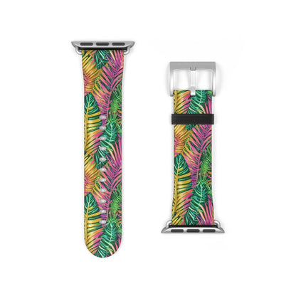 Hawaiian Tropical Leaves Watch Band - The Global Wanderer