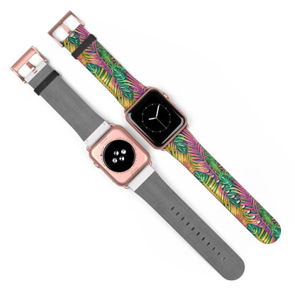 Hawaiian Tropical Leaves Watch Band - The Global Wanderer