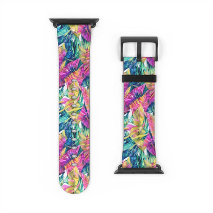 Hawaiian Tropical Leaves Watch Band - The Global Wanderer