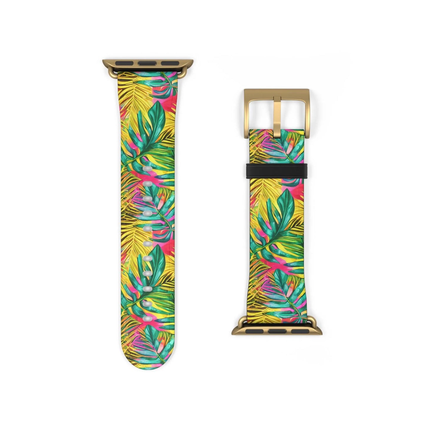 Hawaiian Tropical Leaves Watch Band - The Global Wanderer