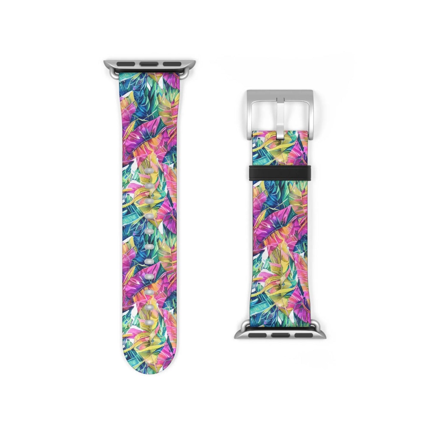 Hawaiian Tropical Leaves Watch Band - The Global Wanderer