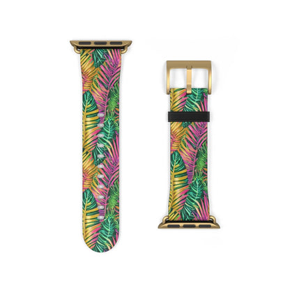 Hawaiian Tropical Leaves Watch Band - The Global Wanderer