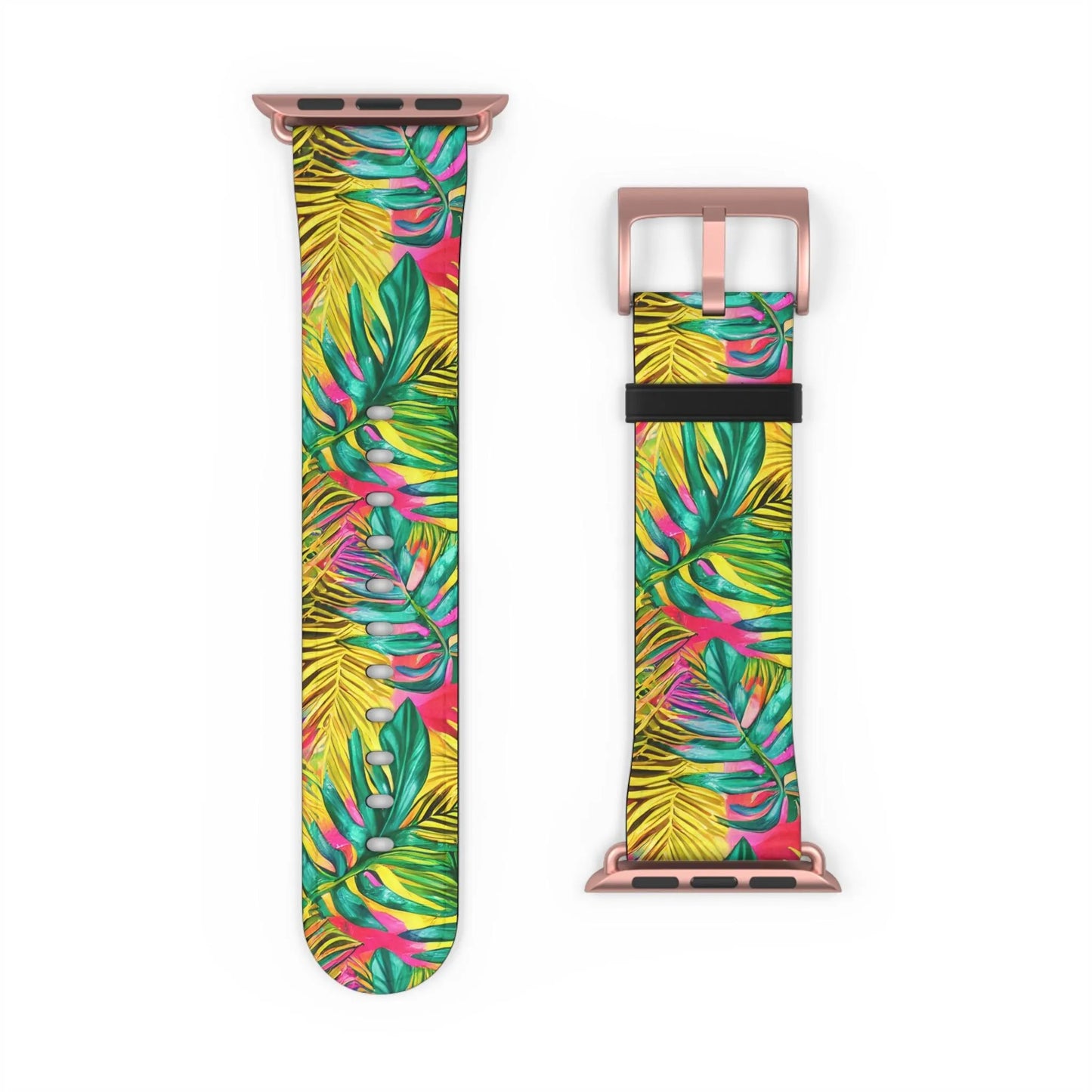 Hawaiian Tropical Leaves Watch Band - The Global Wanderer