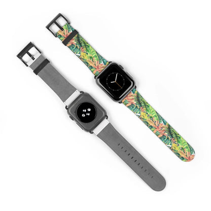 Hawaiian Tropical Leaves Watch Band - The Global Wanderer