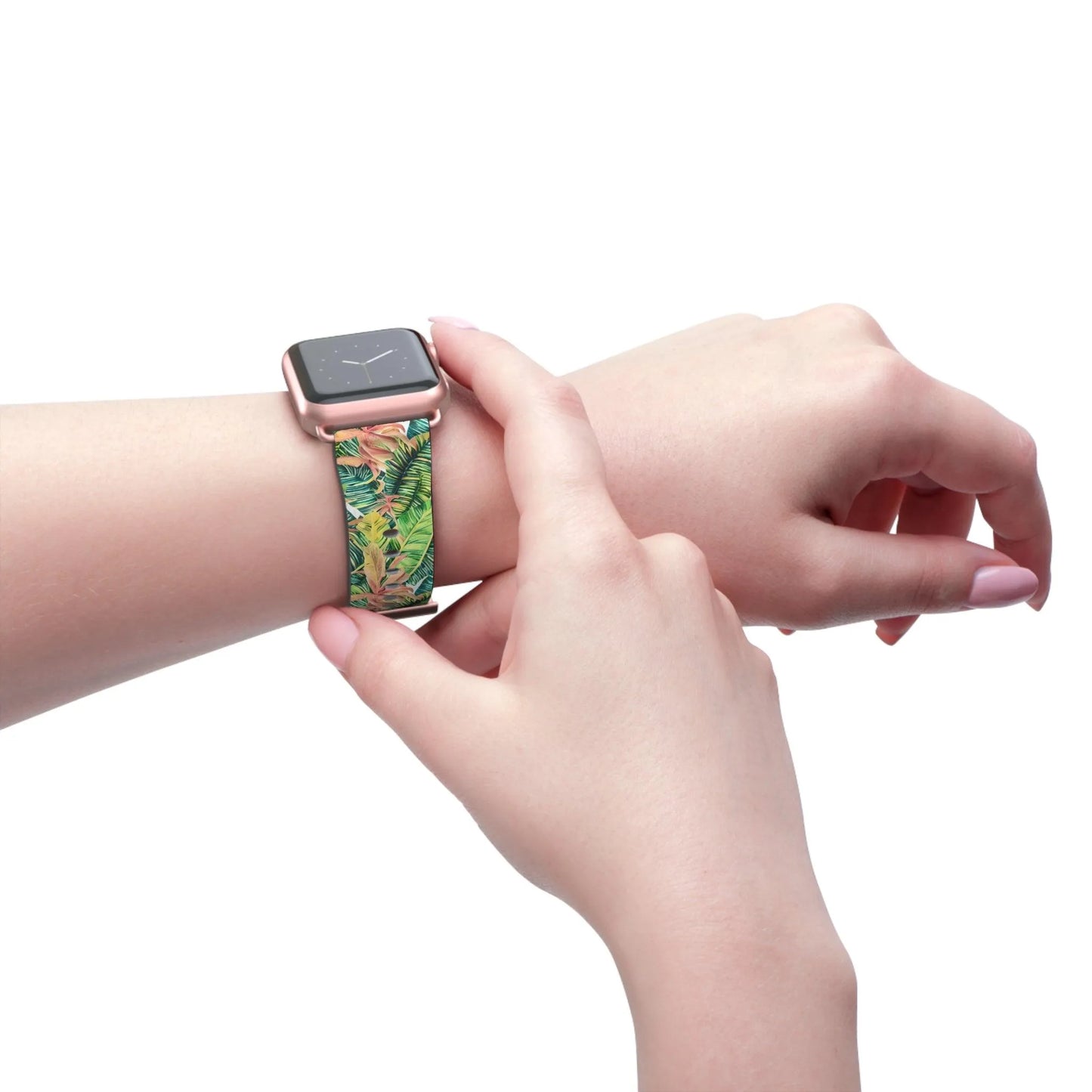 Hawaiian Tropical Leaves Watch Band - The Global Wanderer