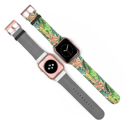 Hawaiian Tropical Leaves Watch Band - The Global Wanderer